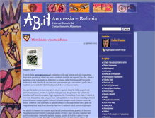 Tablet Screenshot of anoressia-bulimia.it